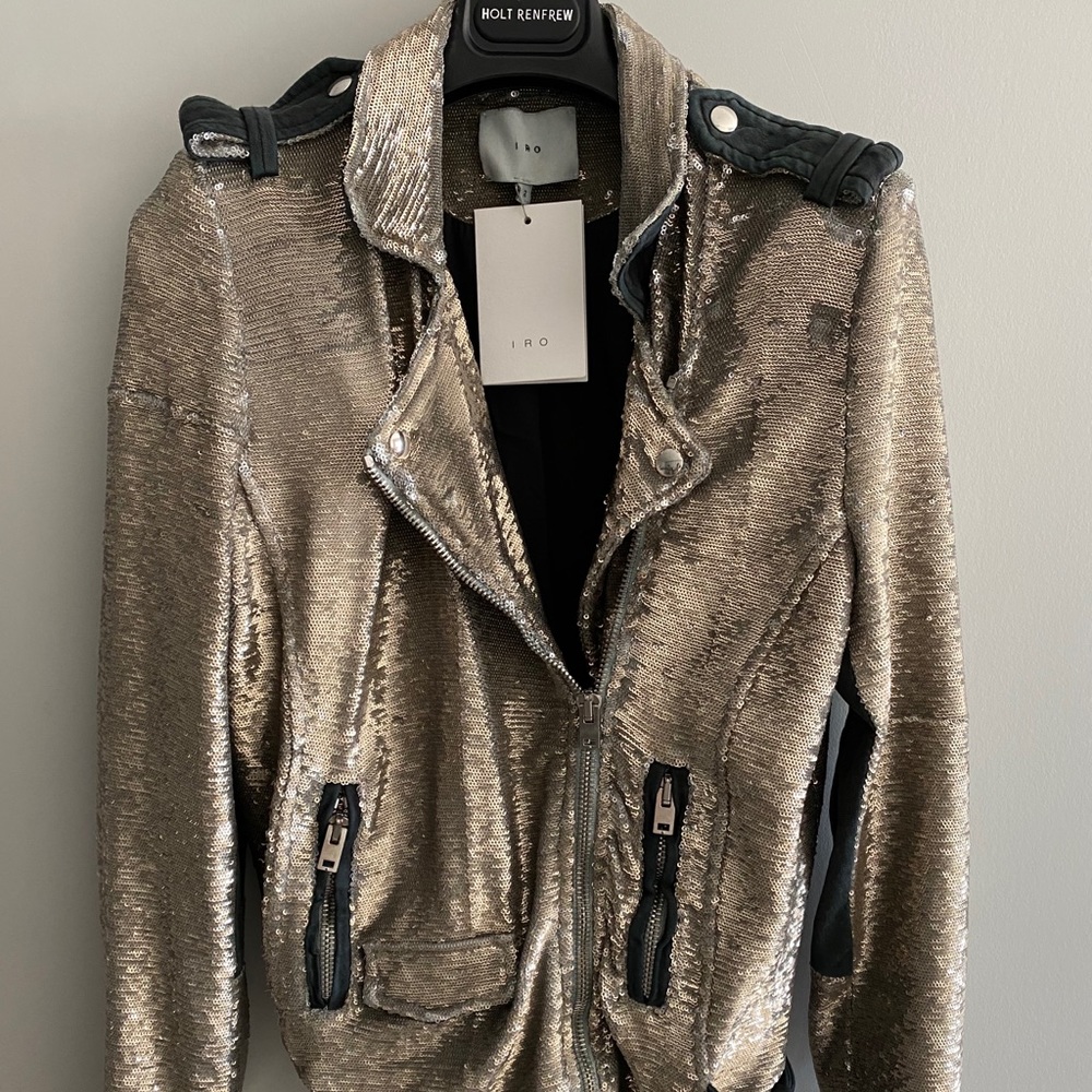 IRO Derick brush sequin jacket